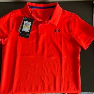 Under Armour orange Performance Polo Shirt
